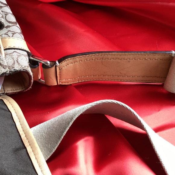 Coach Monogram Crossbody Messenger Style Handbag - Picture 6 of 14